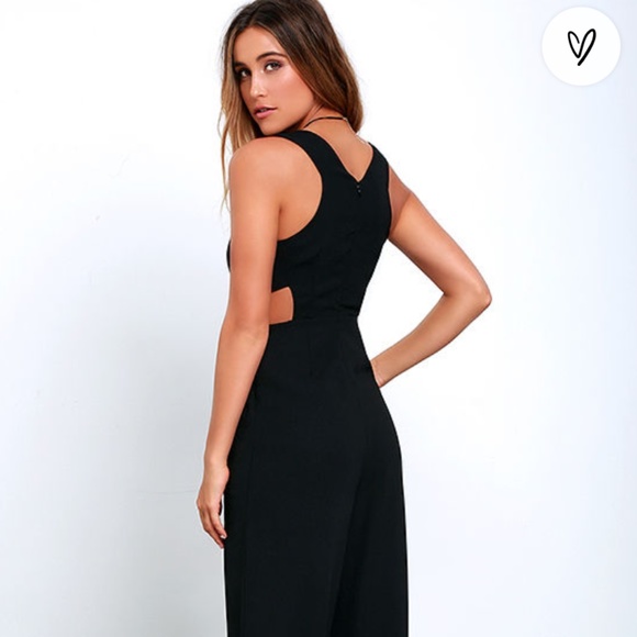 Lulus Pants - Lulu's Chic Black Sleeveless Jumpsuit